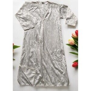 Christian Dior Nightgown Lingerie White Lace - Size M VTG